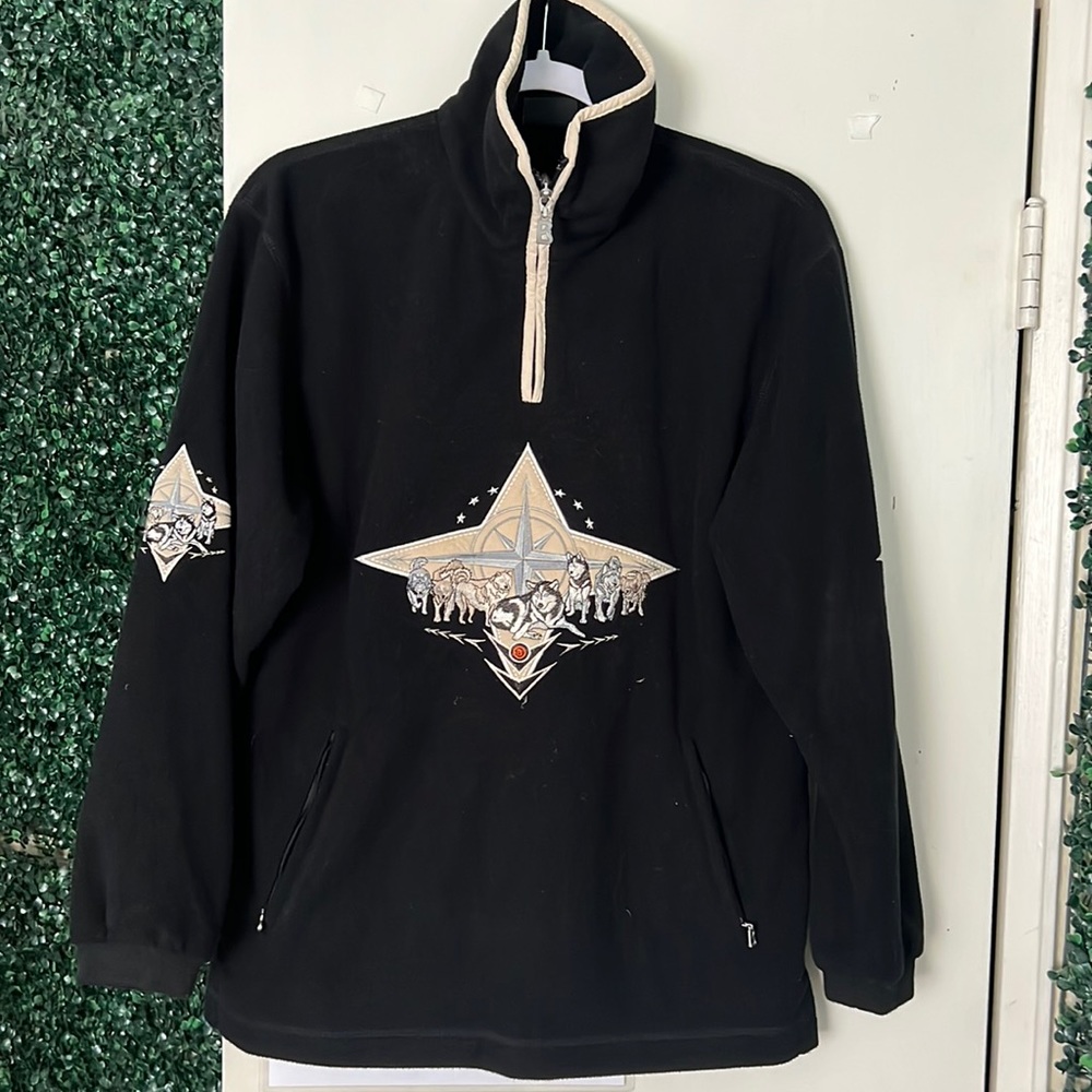 BOGNER VNTG Wolf Fleece, 1/4 Zip Embroidered, Zip Pockets